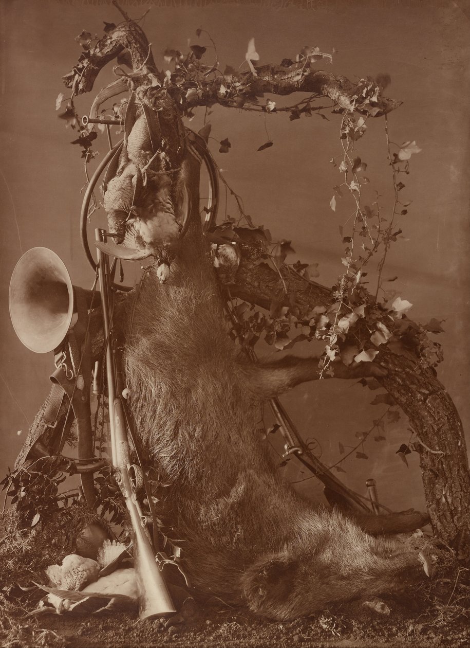 Still Life of a Hunting Scene av Adolphe Braun