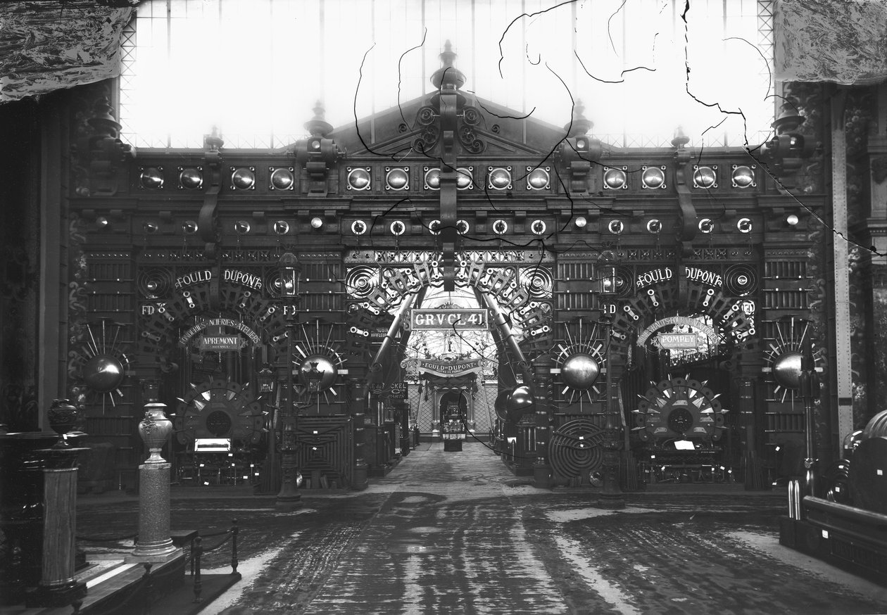 Portico of the Metallurgy Pavilion på den universelle utstillingen, Paris, 1889 av Adolphe Giraudon