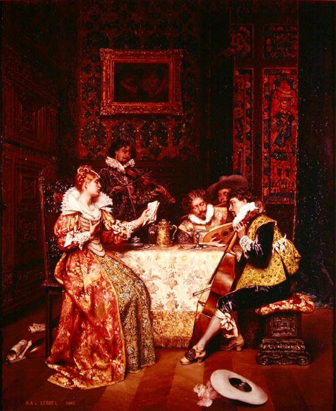 Musikkfesten av Adolphe Alexandre Lesrel