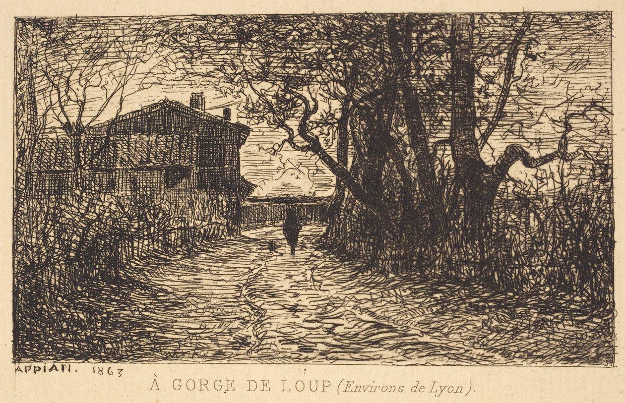 En kløft ved Loup av Adolphe Appian
