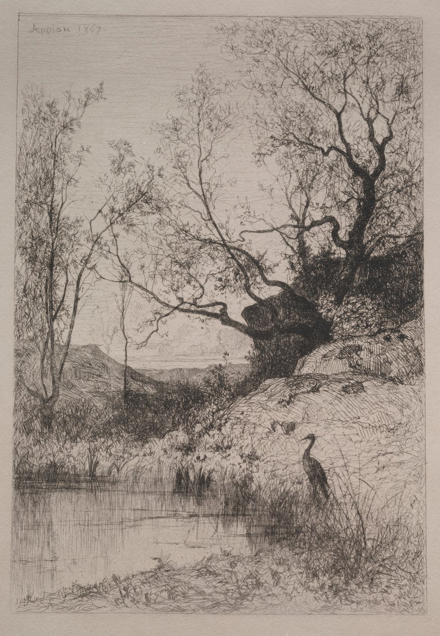 En dam, 1867. av Adolphe Appian