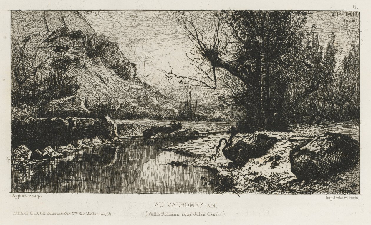 På Valromay Ain, 1868. av Adolphe Appian