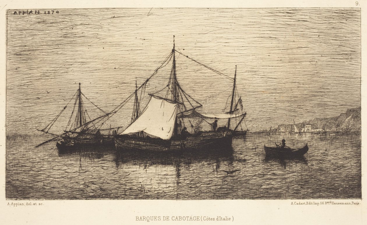 Kystbåter av Adolphe Appian