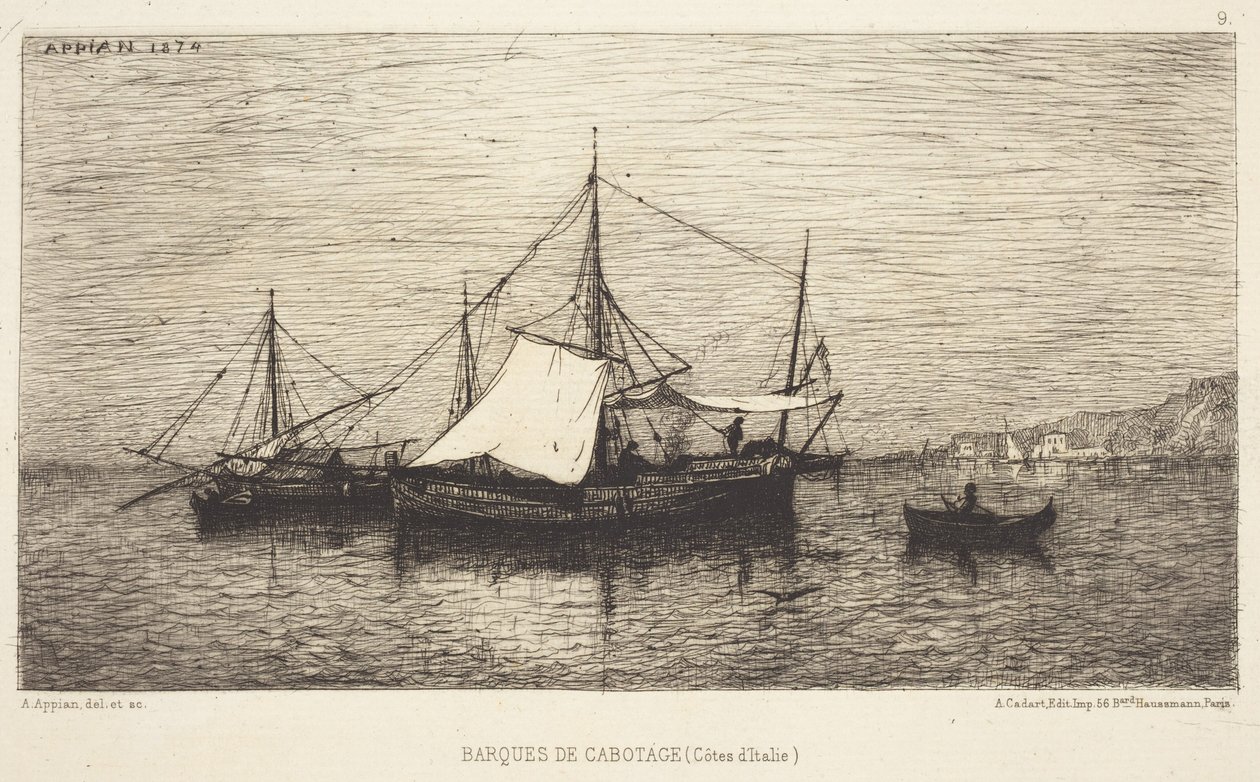 Kystfartøy av Adolphe Appian