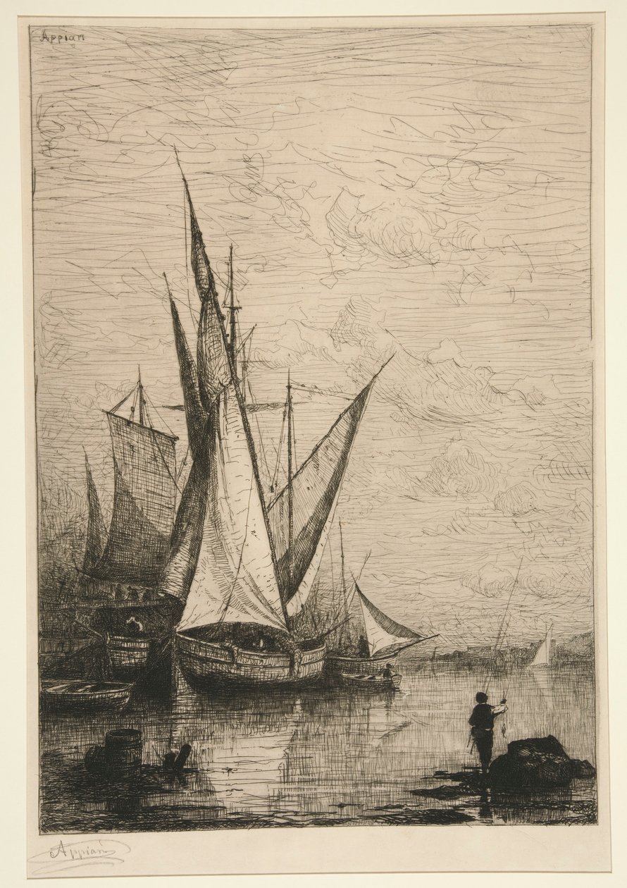 Havnen i Genova av Adolphe Appian