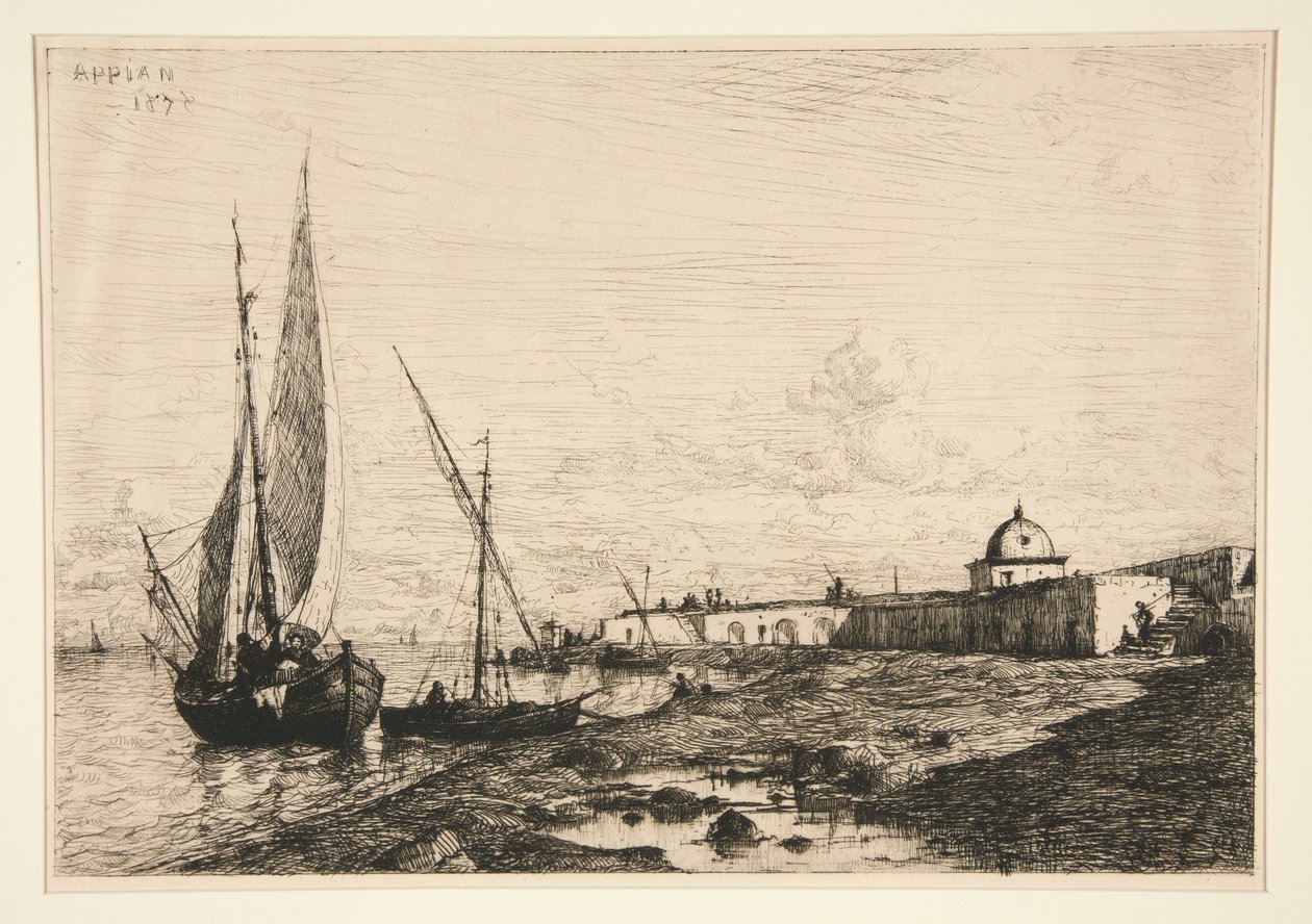Havnen i San Remo av Adolphe Appian