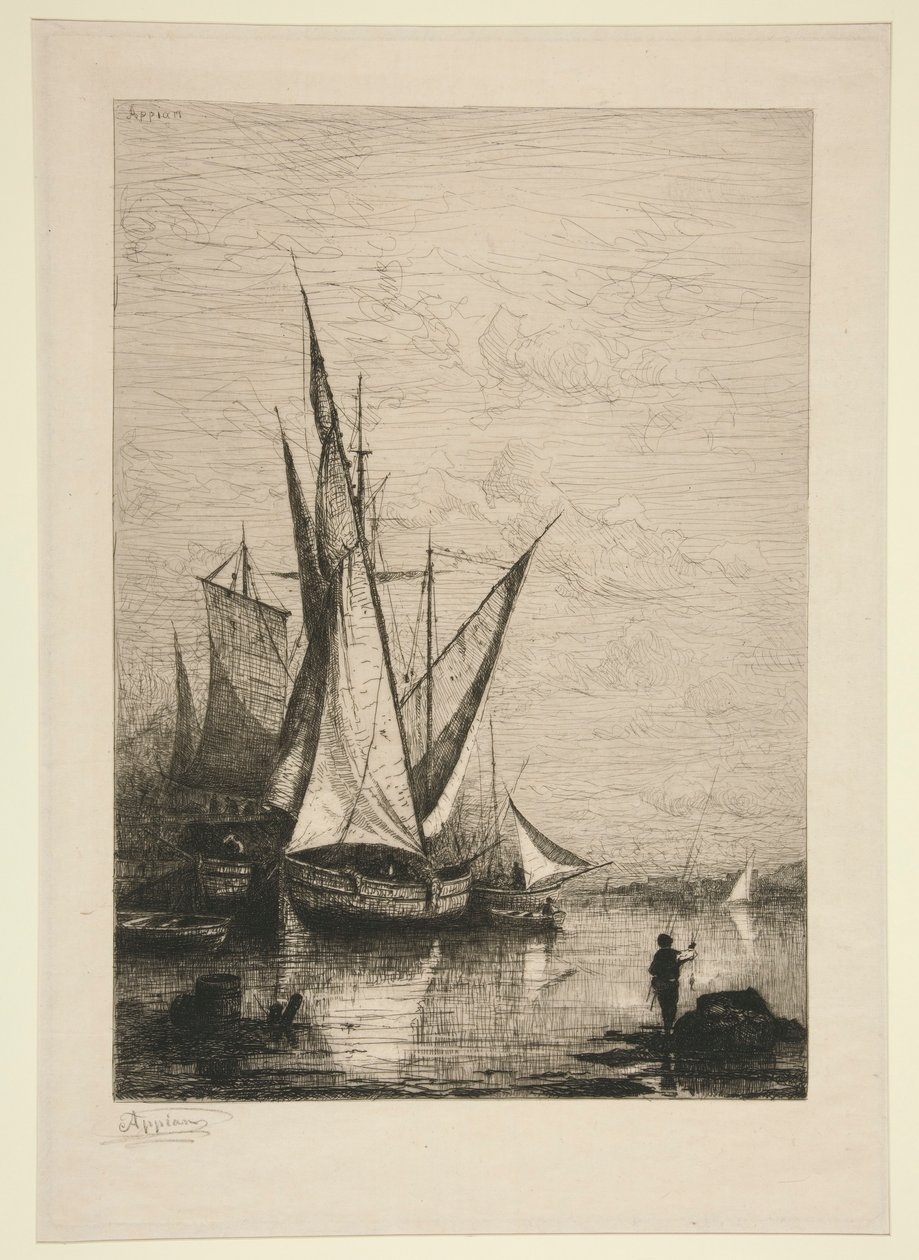 Havnen i Genova av Adolphe Appian
