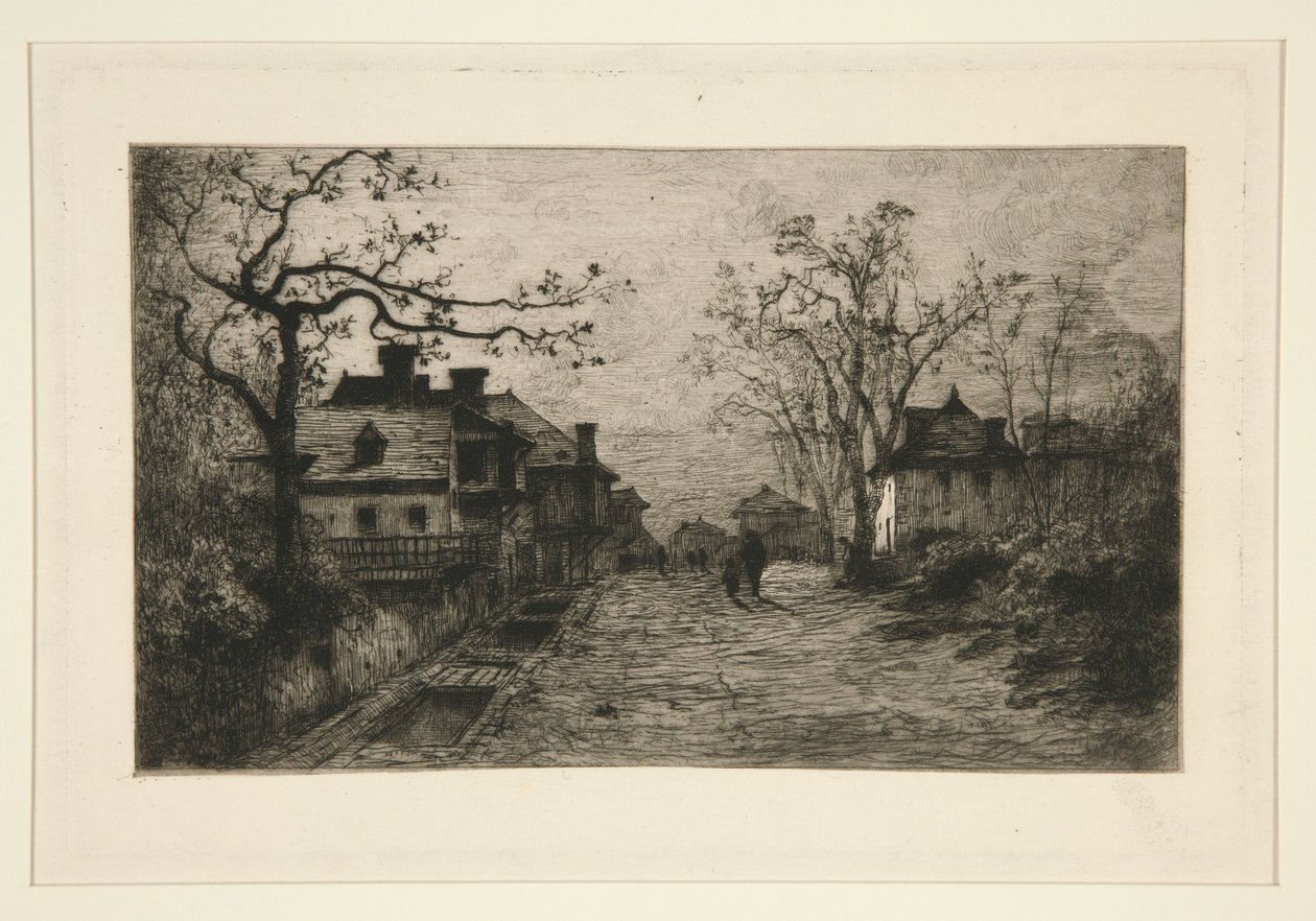 Gate i landsbyen Artemare, Ain av Adolphe Appian