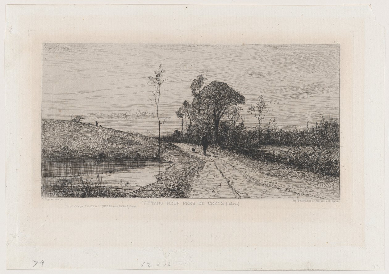 Den nye dammen nær Creys (Isère) av Adolphe Appian