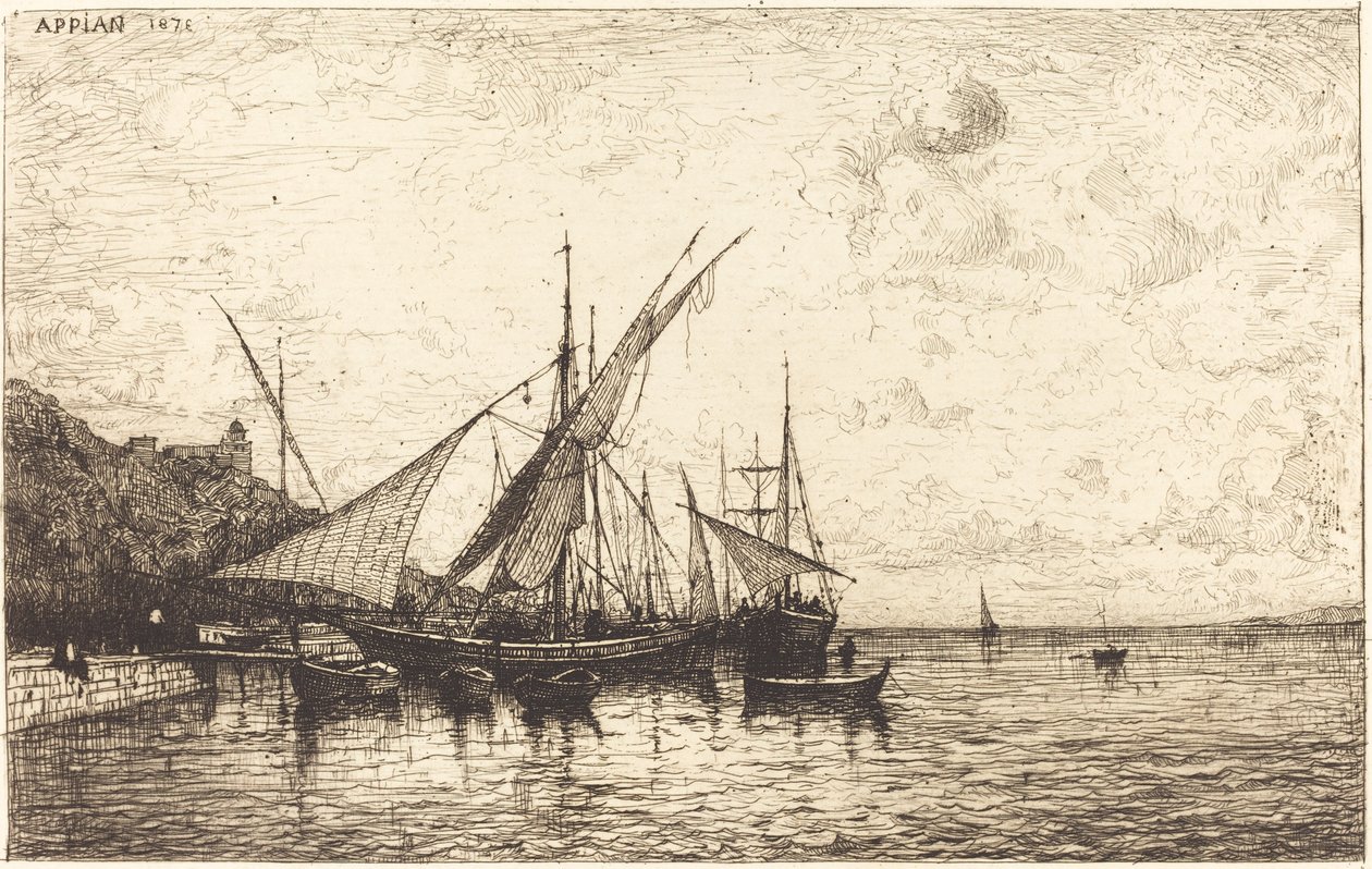 Havnen i Monaco av Adolphe Appian