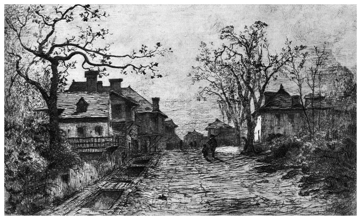 Landsbyen Artemare, c1820-1890 1924 av Adolphe Appian