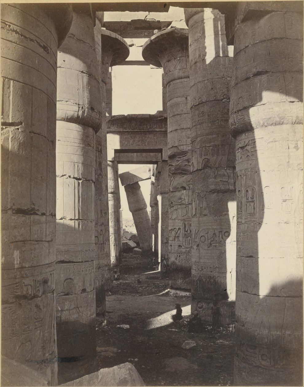 Øvre Egypt, Hypostylsalen i Karnak av Adolphe Braun