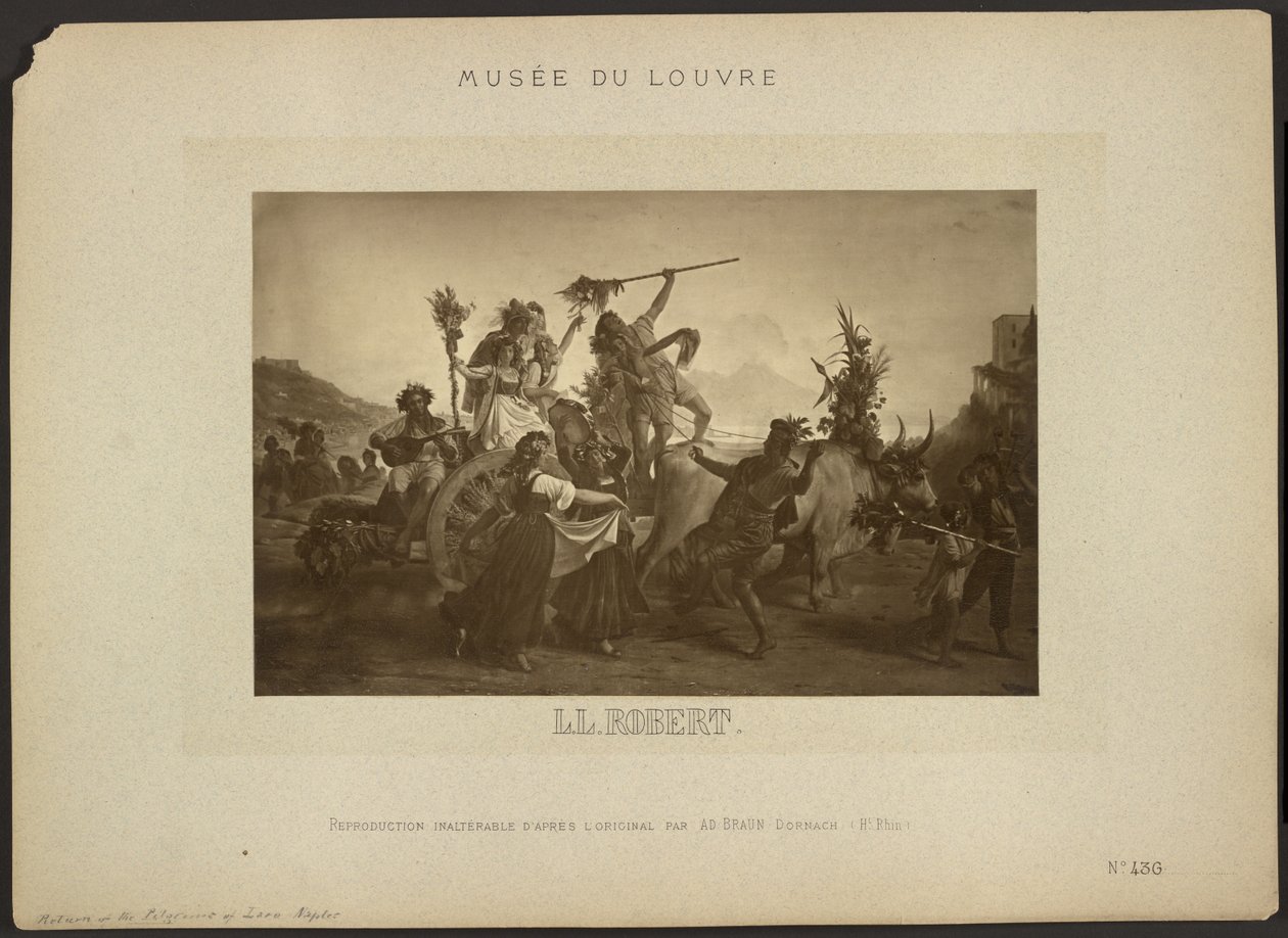 [Hjemkomst fra Madonna dell’Arco-festen, av Robert, Musée du Louvre] av Adolphe Braun
