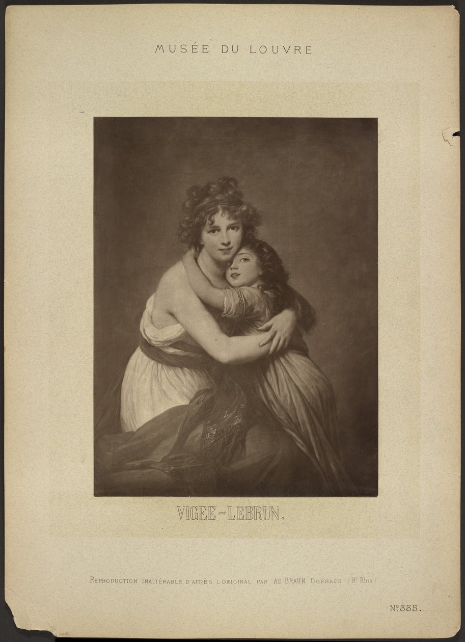 [«Kunstneren og datteren hennes», av Vigee-Lebrun, Musée du Louvre] av Adolphe Braun