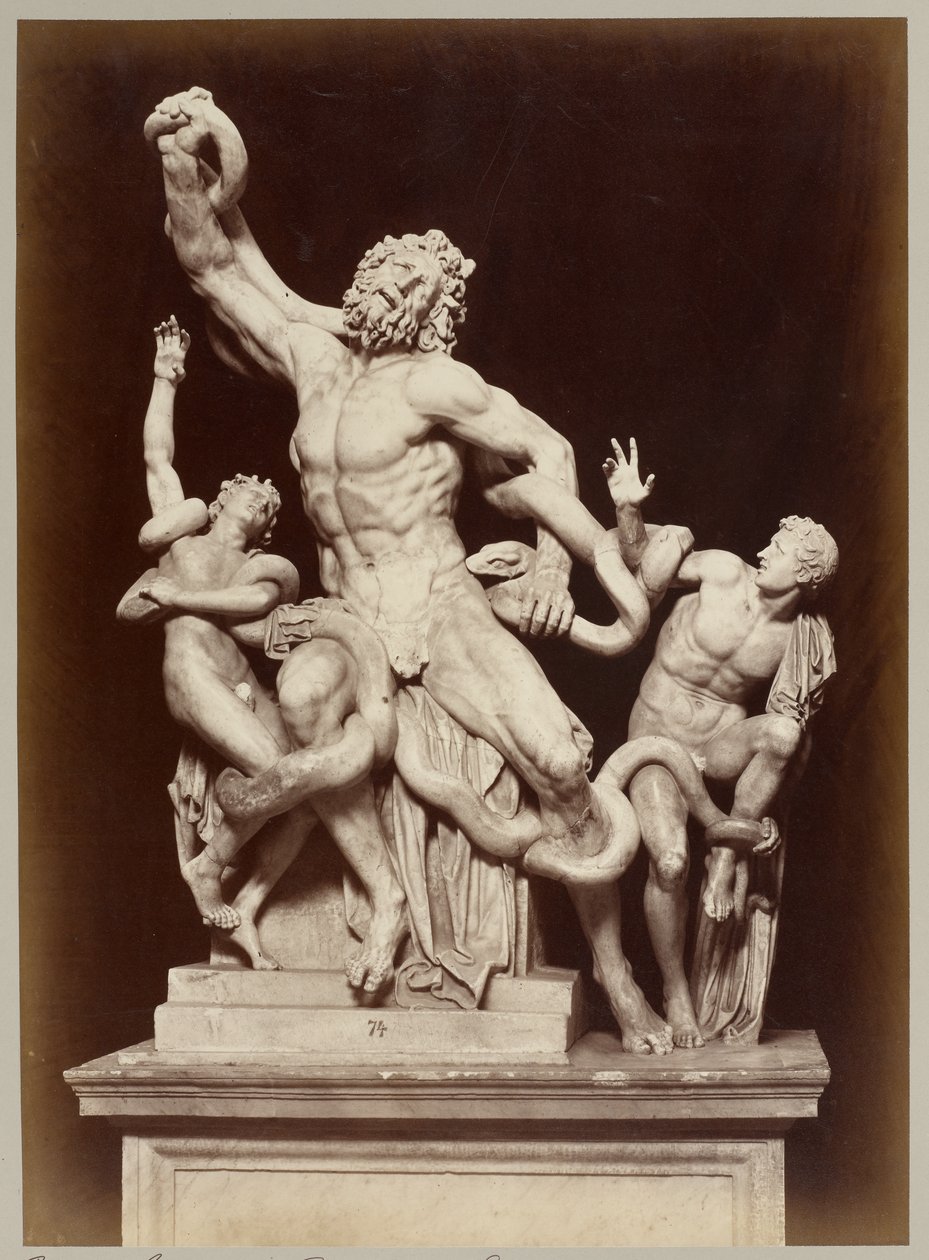 Laokoon i Vatikanmuseet av Adolphe Braun