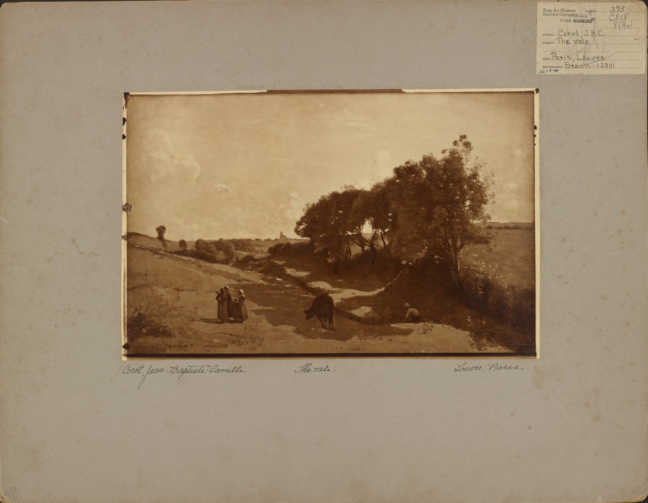 [«The Vale», av Corot] av Adolphe Braun