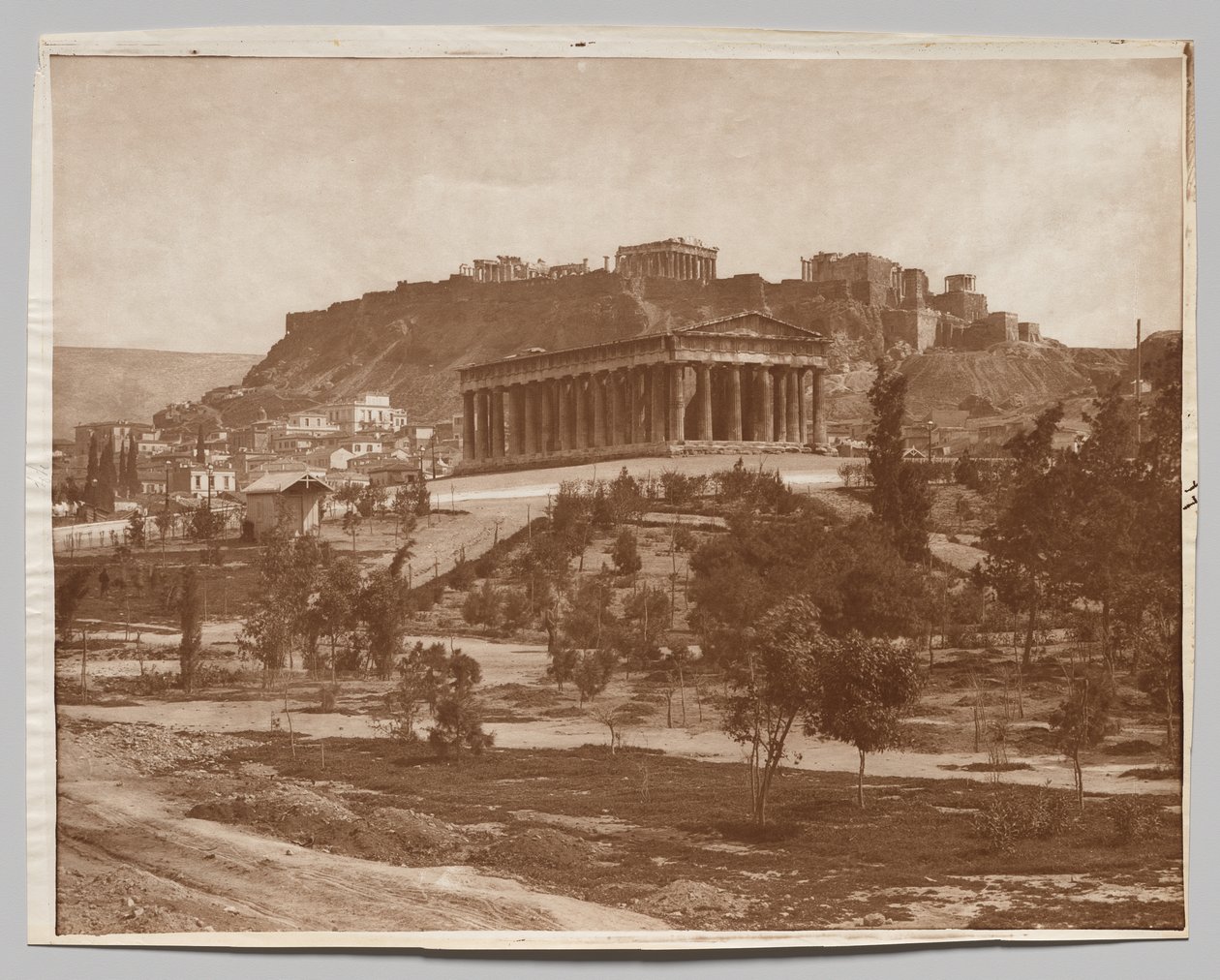 Utsikt over Akropolis av Adolphe Braun and Co.