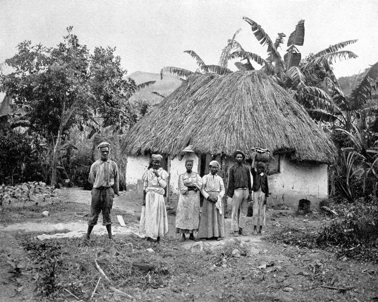 Negro hytte, Jamaica, c1905. av Adolphe Duperly and Son