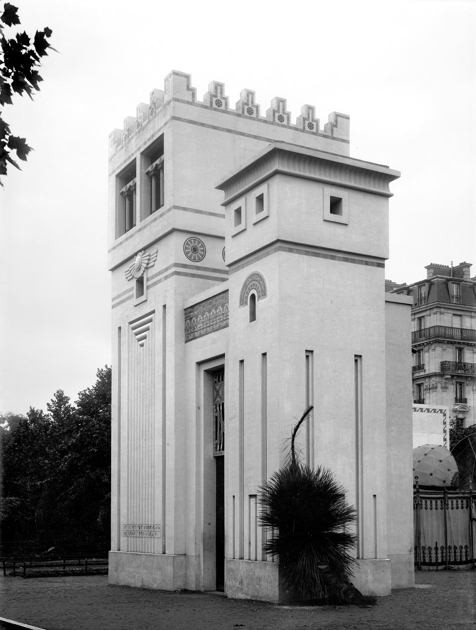 Assyriske hus, universell utstilling, Paris, 1889 av Adolphe Giraudon