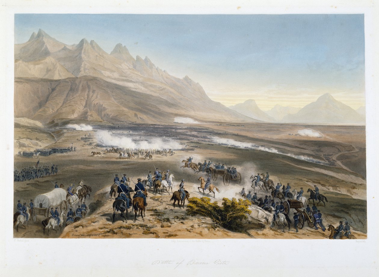 Slaget ved Buena Vista av Adolphe Jean Baptiste Bayot