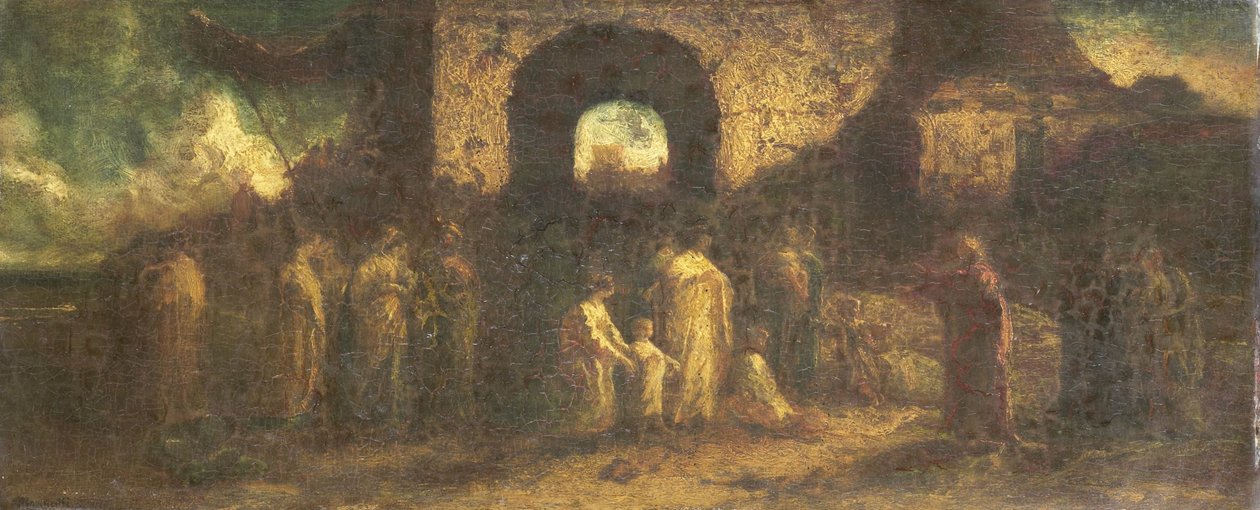 Kristus velsigner barna av Adolphe Joseph Thomas Monticelli
