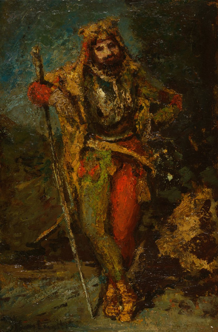 Mephisto fra Operaen Faust av Adolphe Joseph Thomas Monticelli