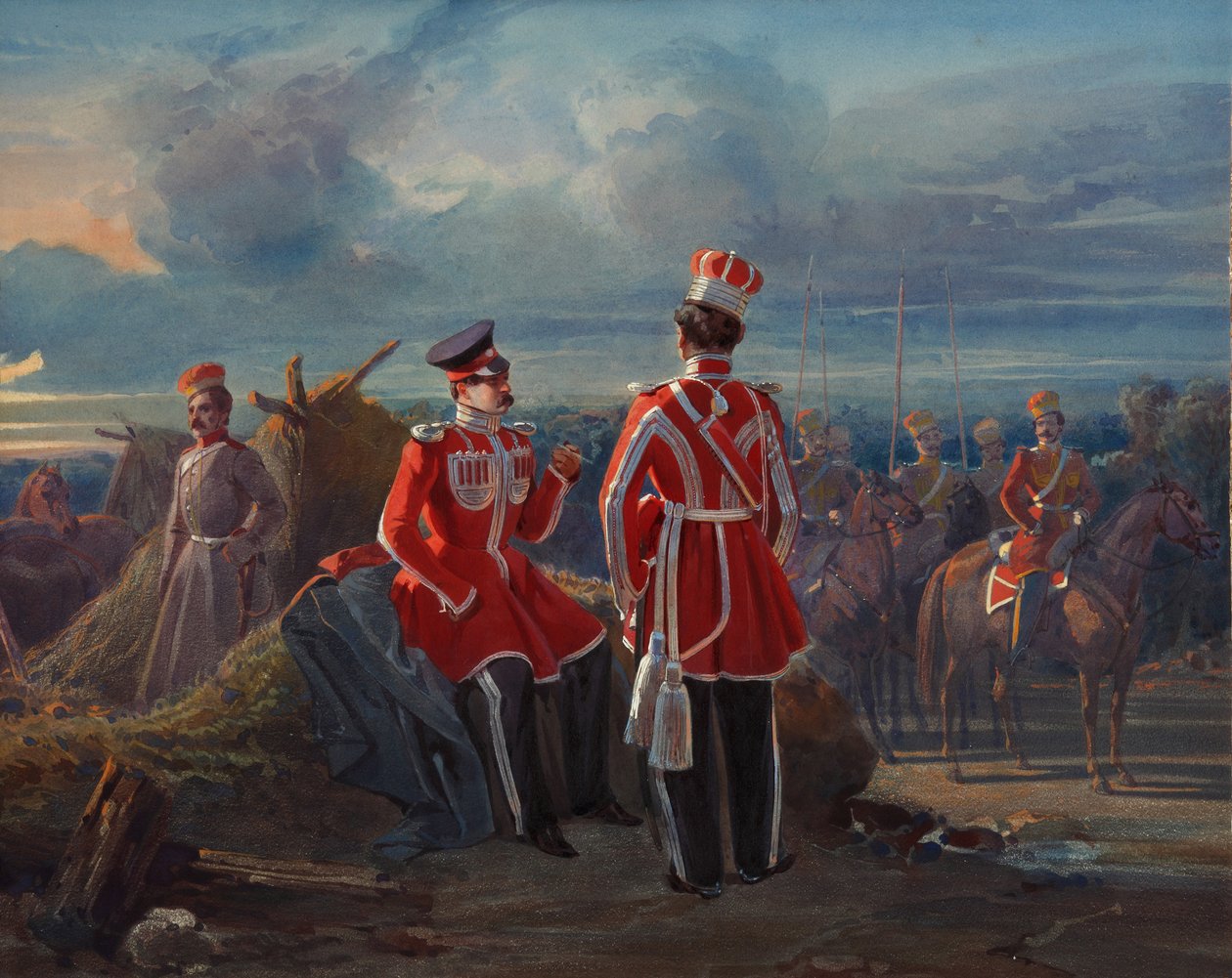 The Crimean Tatar Life Guard Squadron, ca. 1850 av Adolphe Ladurner
