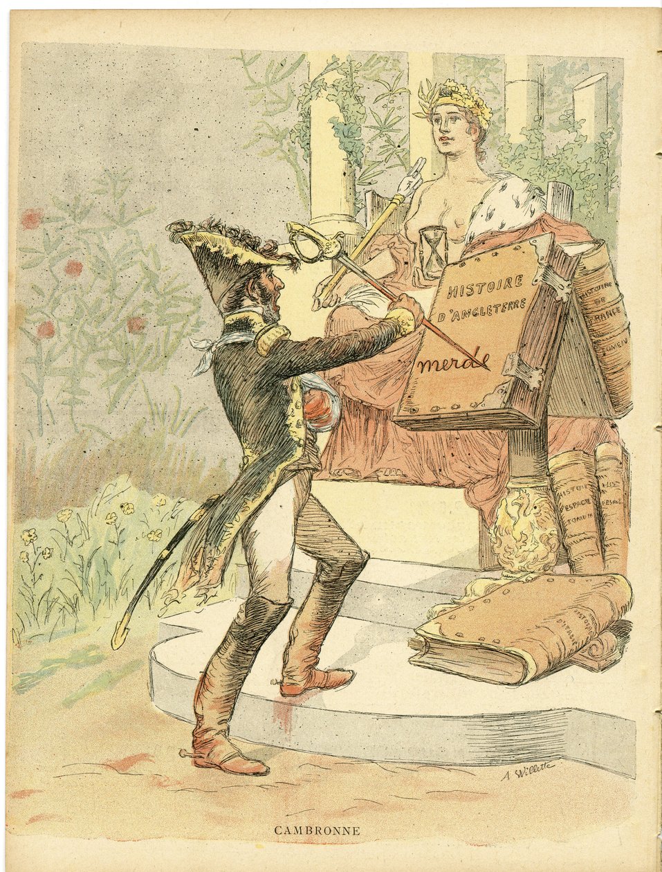 Illustrasjon av Adolphe dit Willette (1857-1926) i Le Rire, nr. 264 av Adolphe Leon Willette