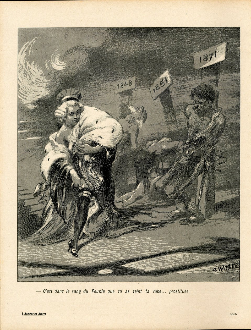 L'Plate au beurre, nummer 123, Satirical in Colors av Adolphe Leon Willette