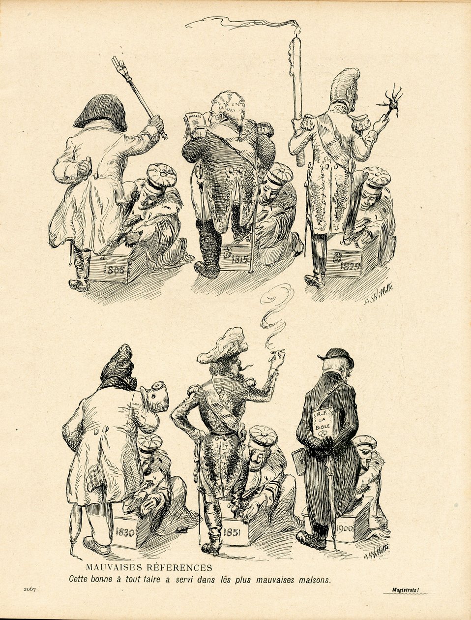 L'Plate au beurre, nummer 123, Satirical in Colors av Adolphe Leon Willette