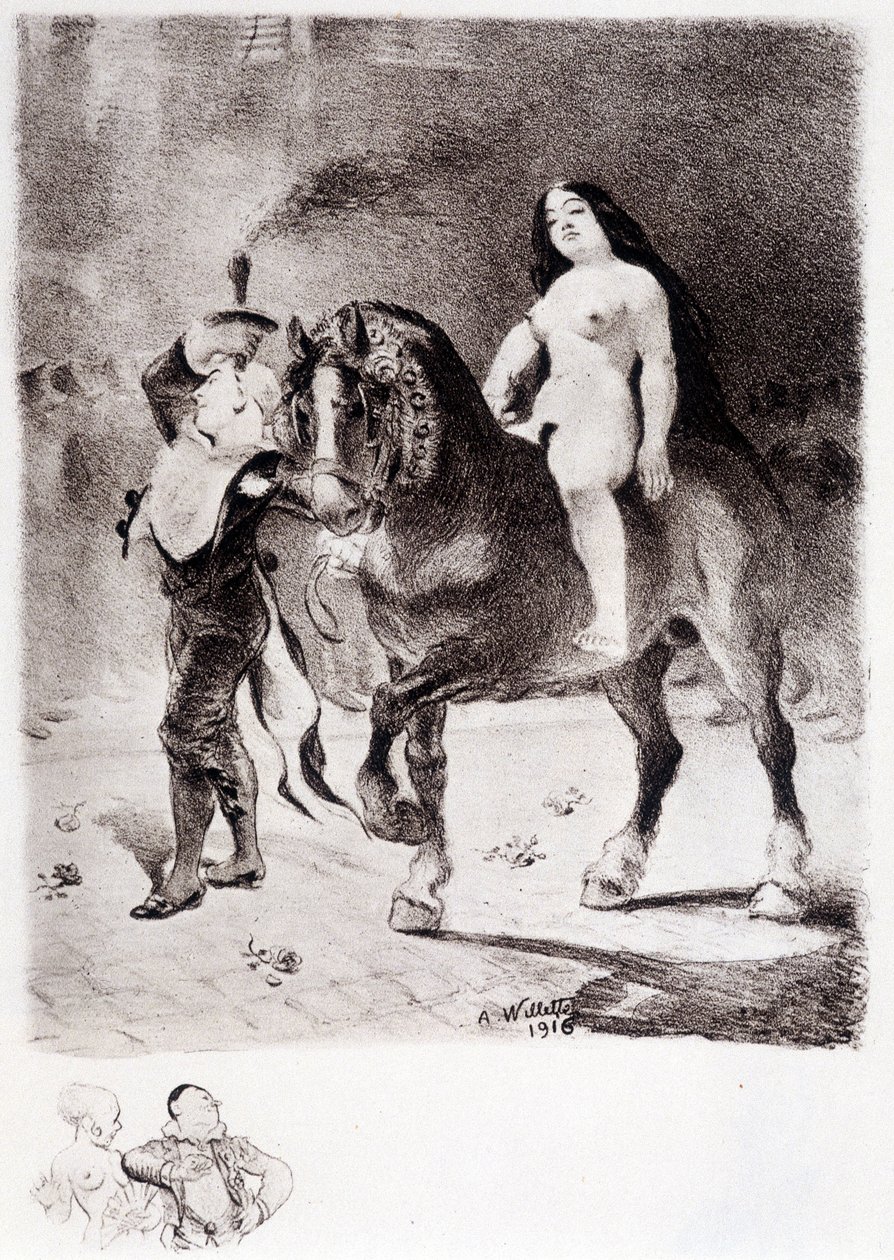 Pride - Tegning av Willette av Adolphe Leon Willette