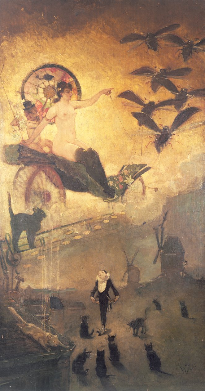 De svarte kattene av Adolphe Leon Willette