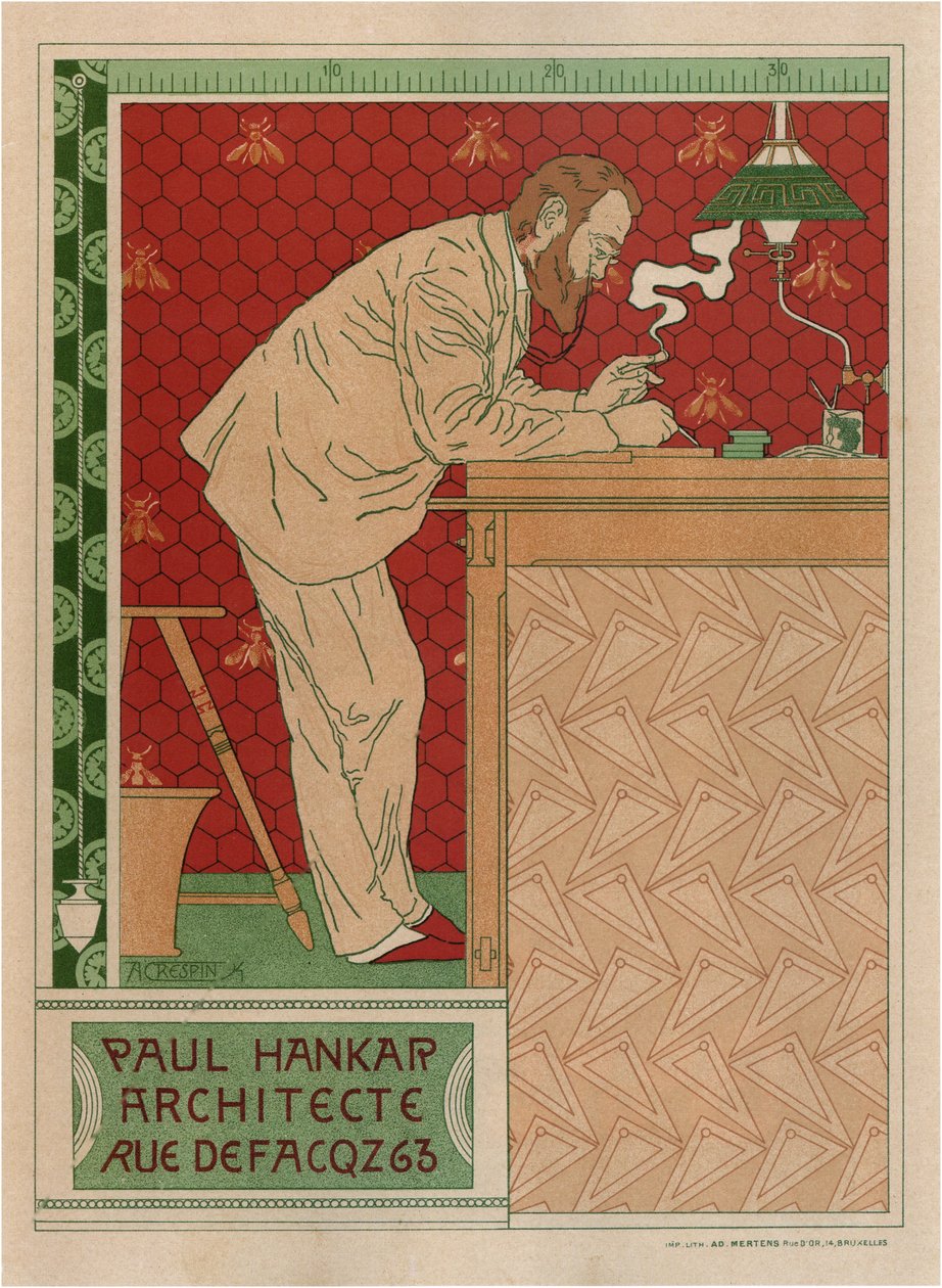 Paul Hankar, arkitekt av Adolphe Louis Charles Crespin