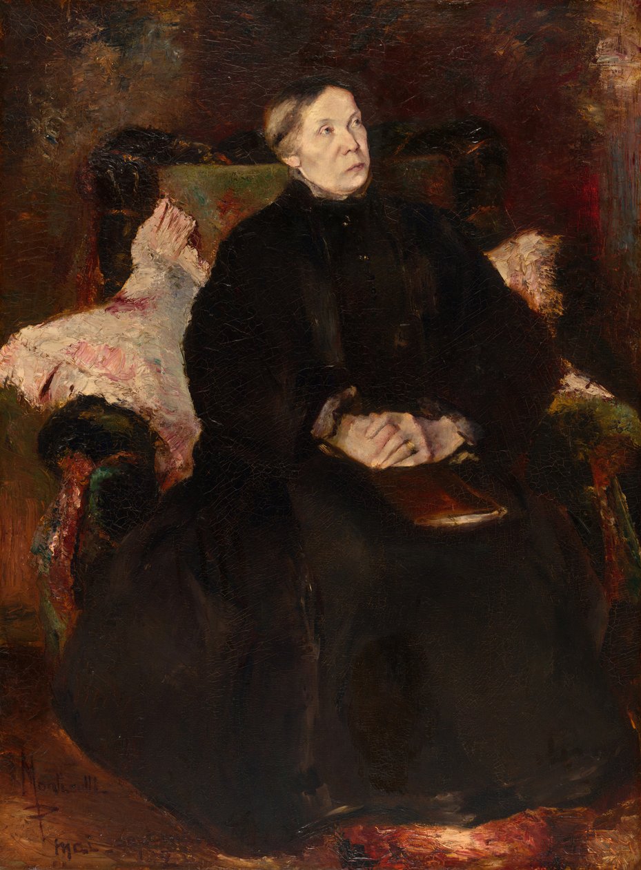 Portrett av en dame, 187079. av Adolphe Monticelli