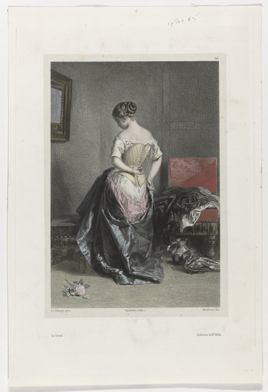 Le Corset (tittel på objekt) av Adolphe Mouilleron