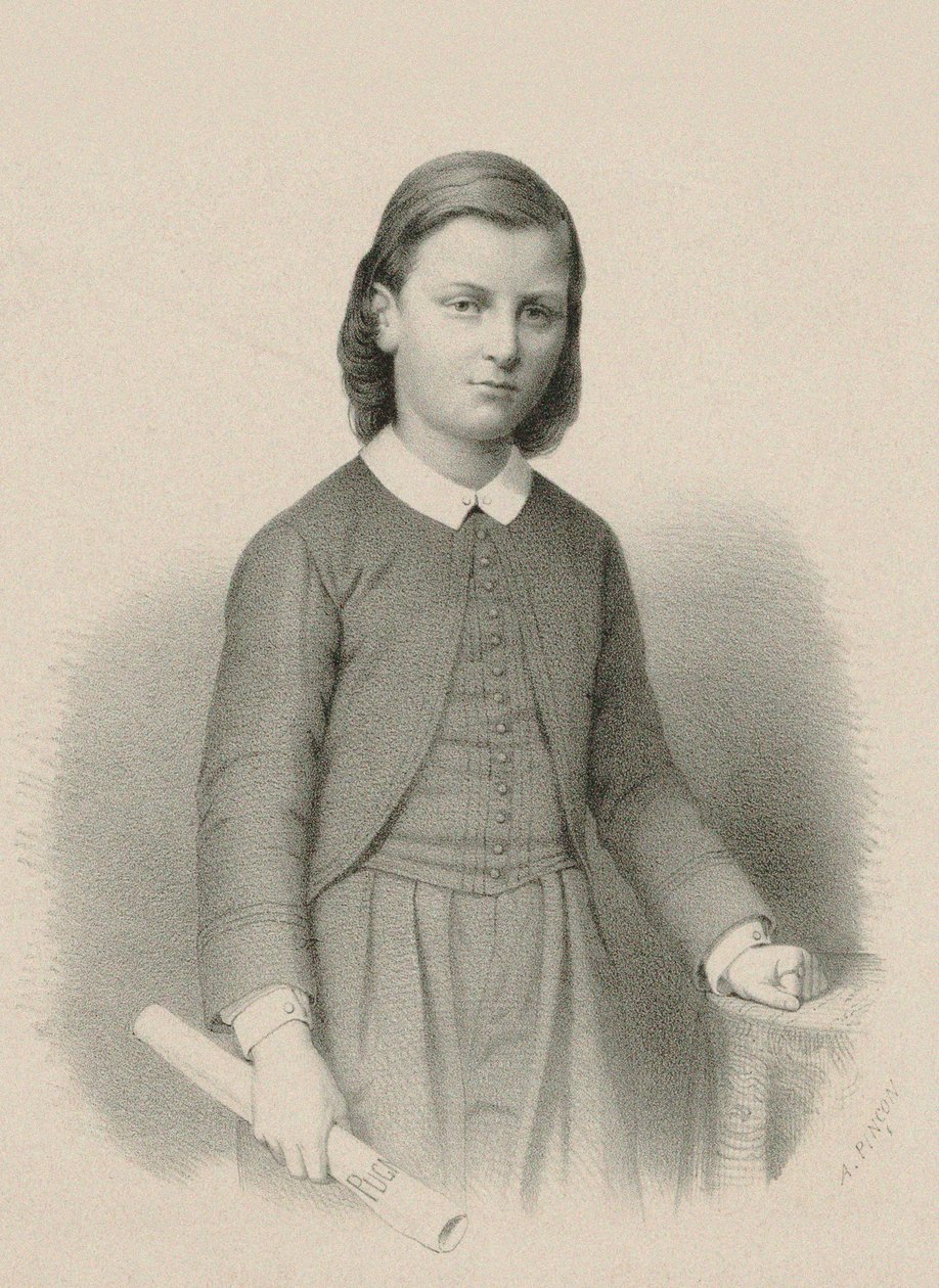 Portrett av komponisten Raoul Pugno 1852-1914, ca. 1870. av Adolphe Pincon