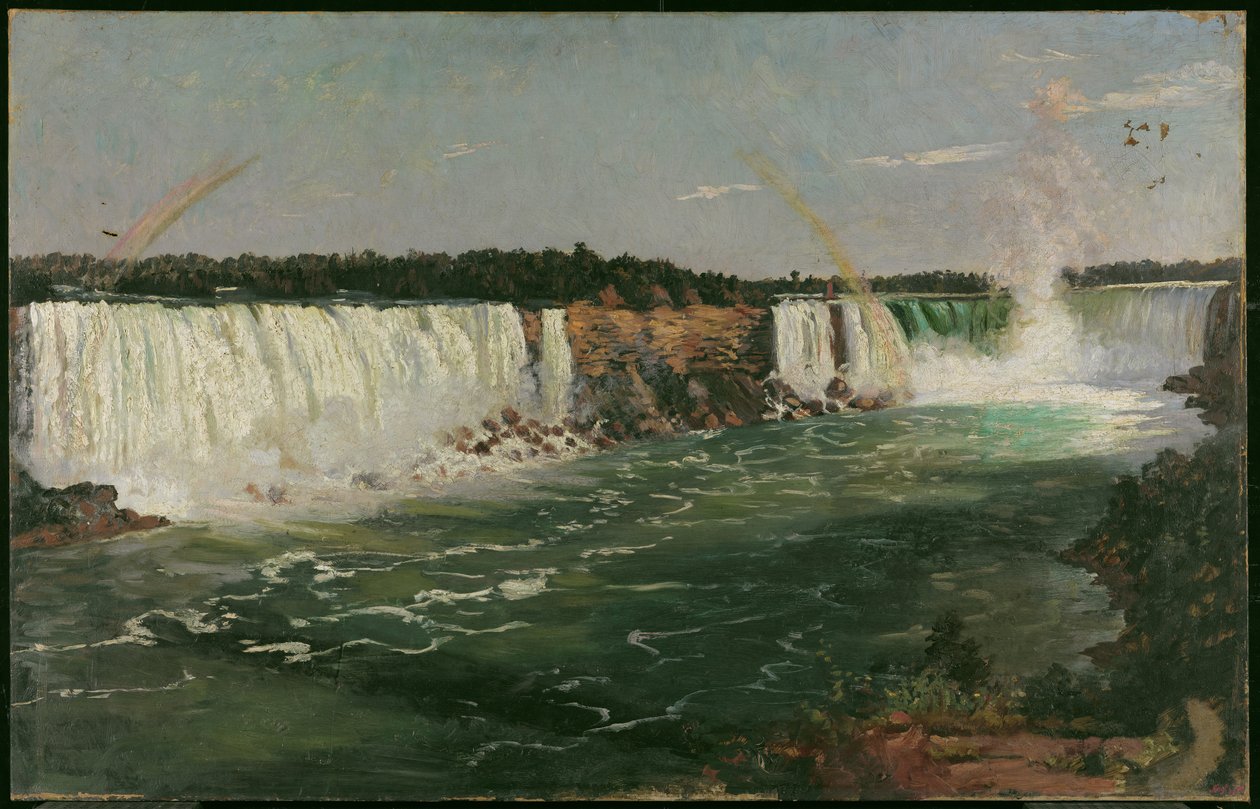 Niagara Falls om sommeren, 1870 (olje og harpiksholdige glasurer på lerret) av Adolphe Vogt