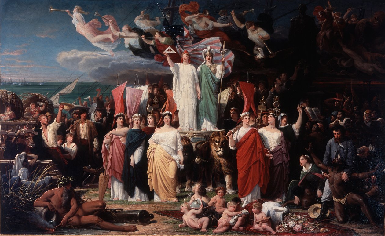 Geni av Amerika av Adolphe Yvon