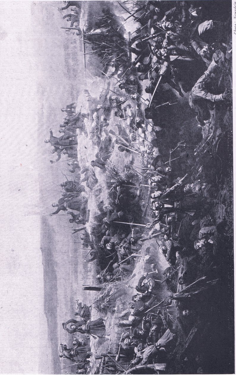 Inntakelsen av Malakoff av franskmennene, illustrasjon fra British Battles on Land and Sea, 1915 av Adolphe Yvon
