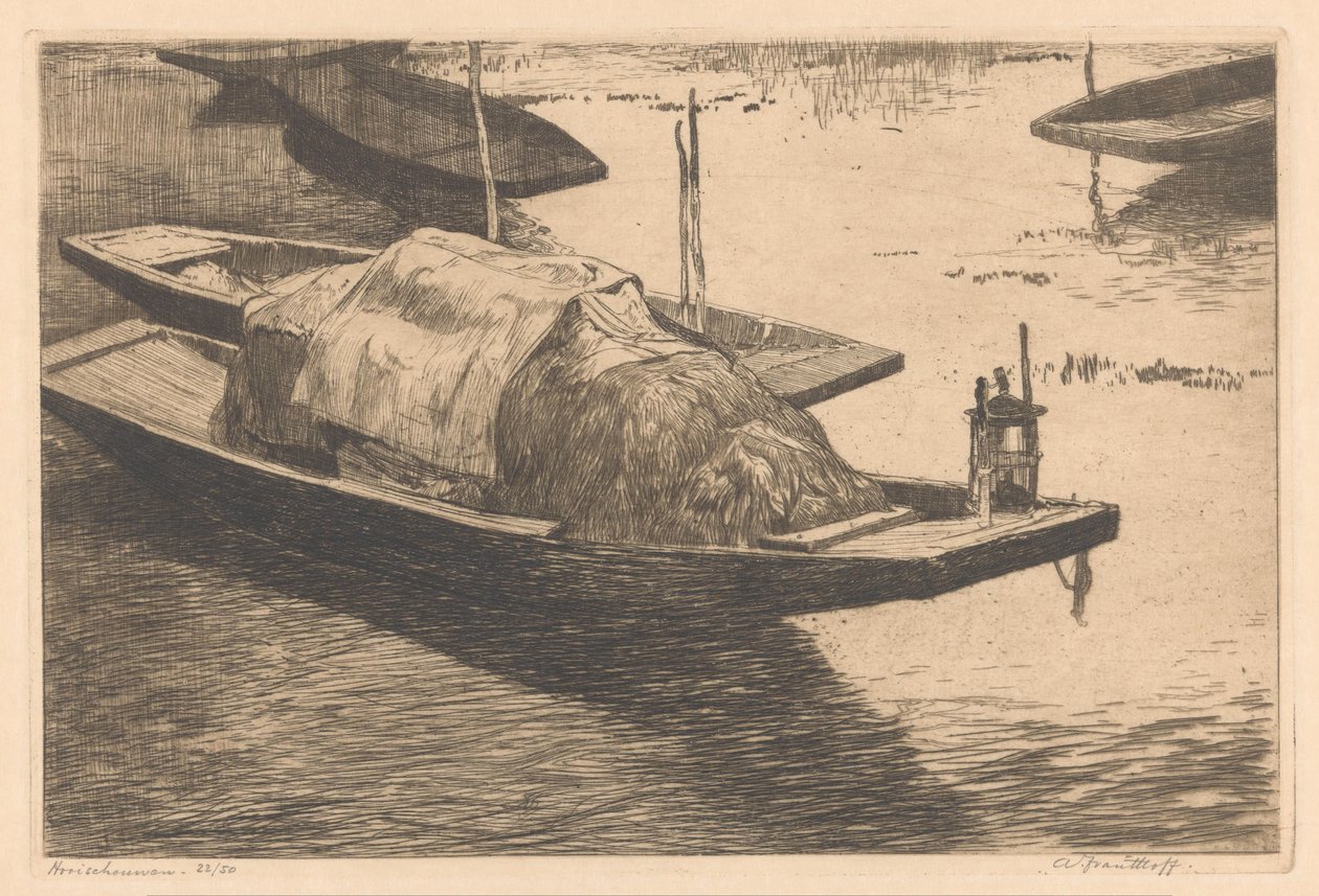 Hooischouwen (original tittel på objekt) av Adriaan J. van 