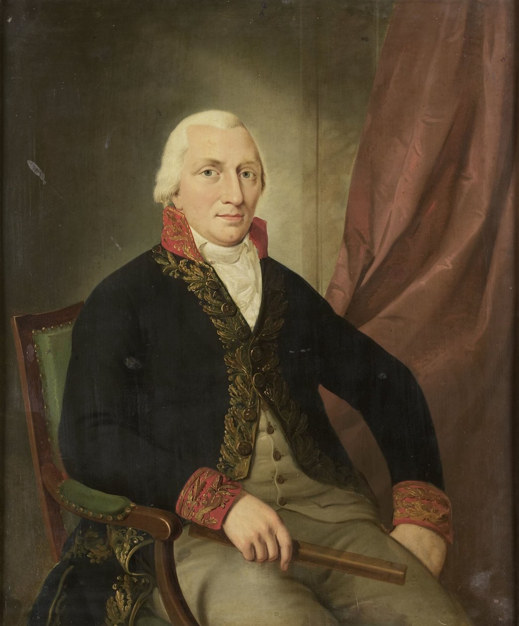 Portrett av Albertus Henricus Wiese, generalguvernør i Nederlandsk Øst-India av Adriaan de Lelie (attributed to)