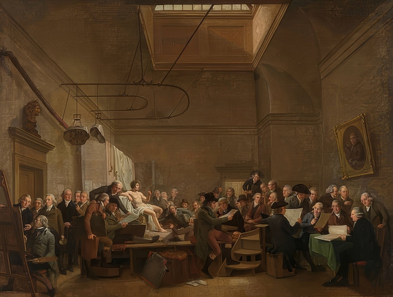 Salongen til Felix Meritis Society. 1801 av Adriaan de Lelie