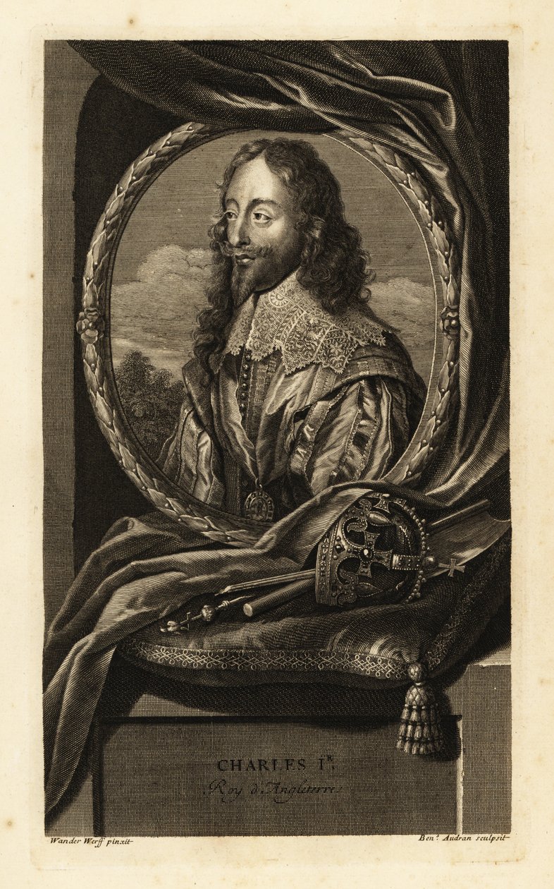 Portrett kong Charles I av England av Adriaan van der (after) Werff