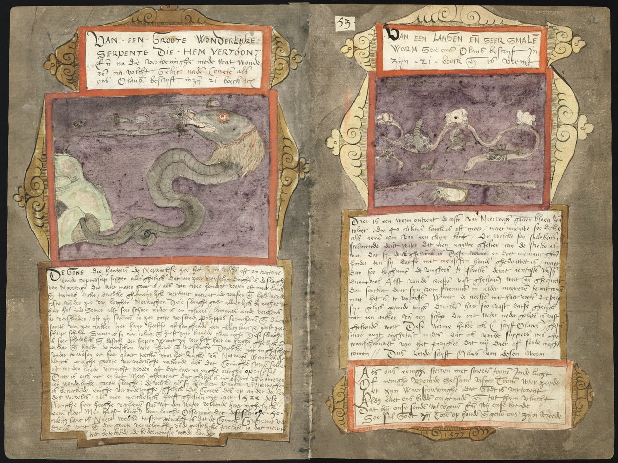 KB 78 E 54 - folios 061v (venstre) og 062r (høyre) av Adriaen Coenen
