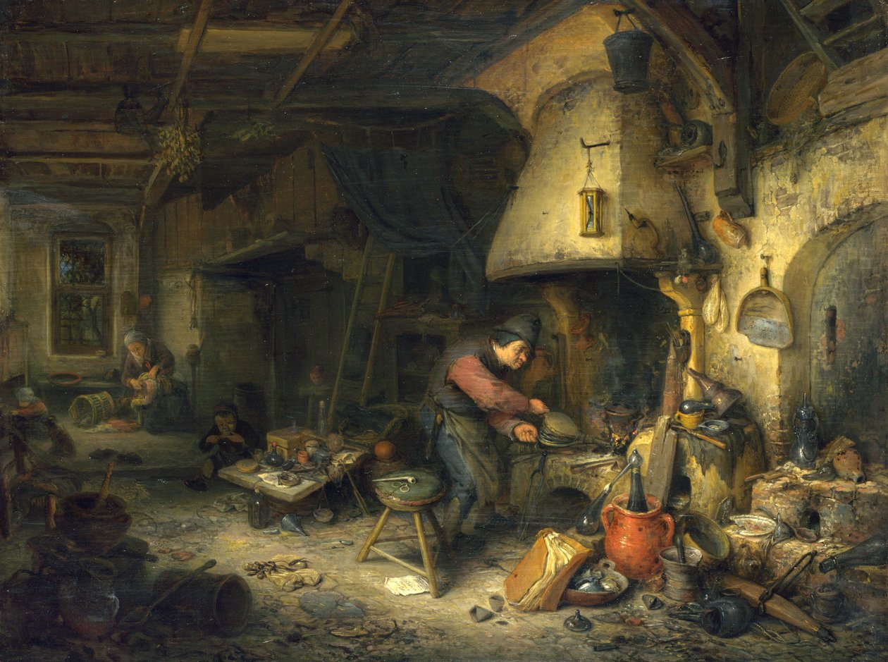 Alkymist av Adriaen Jansz. van Ostade