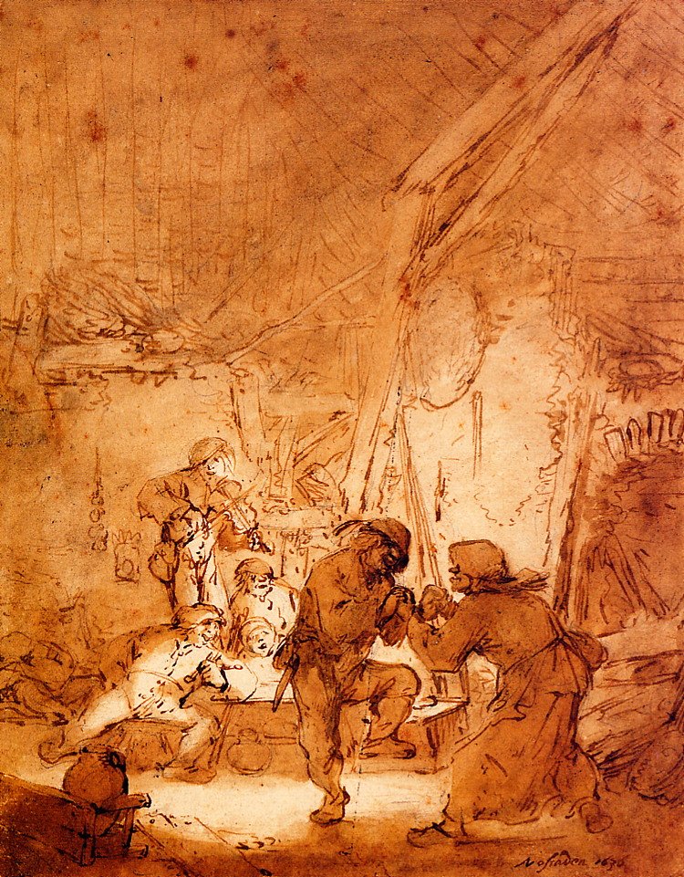 Dansende bønder av Adriaen Jansz. van Ostade