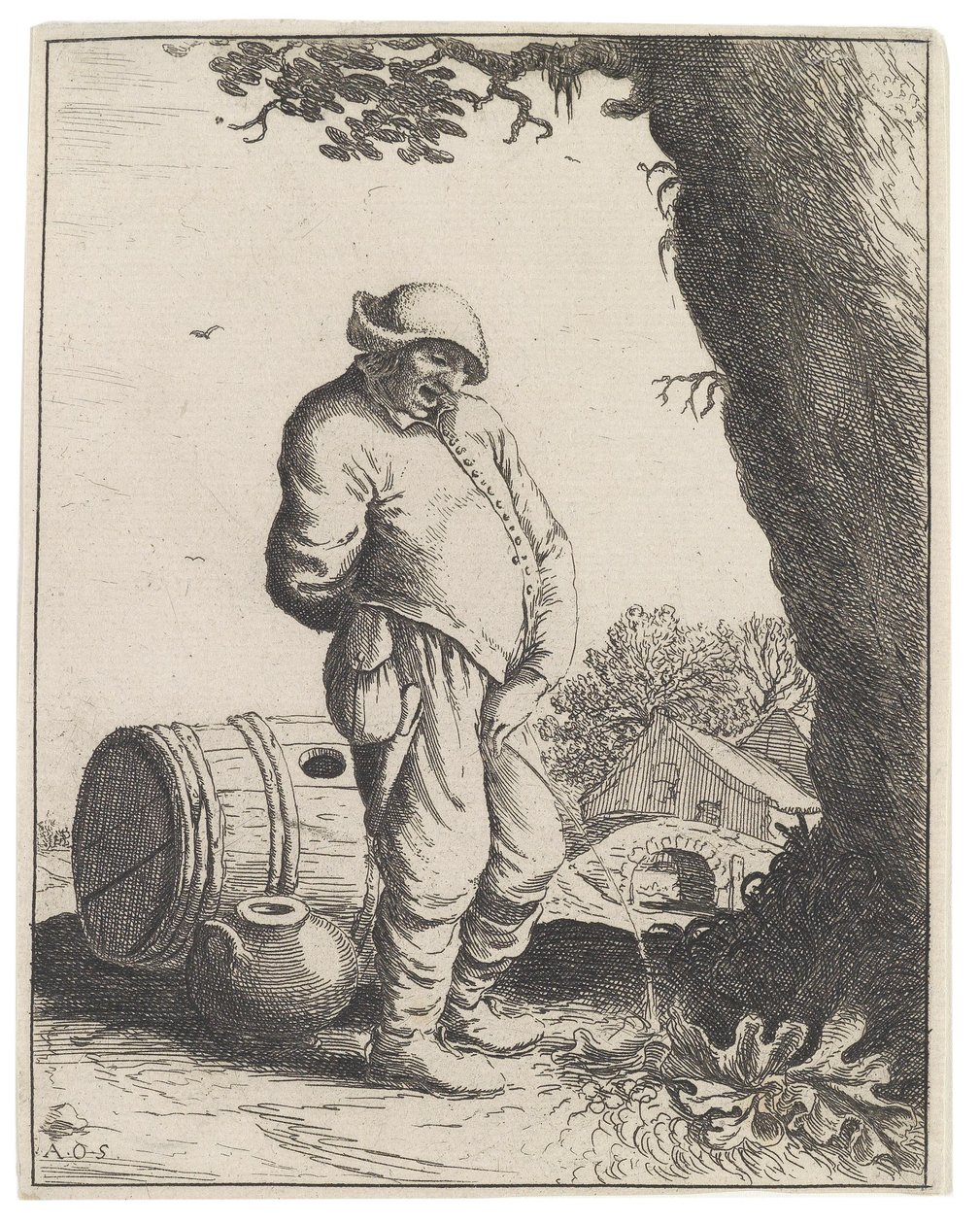 Den forbanna bonden av Adriaen Jansz. van Ostade