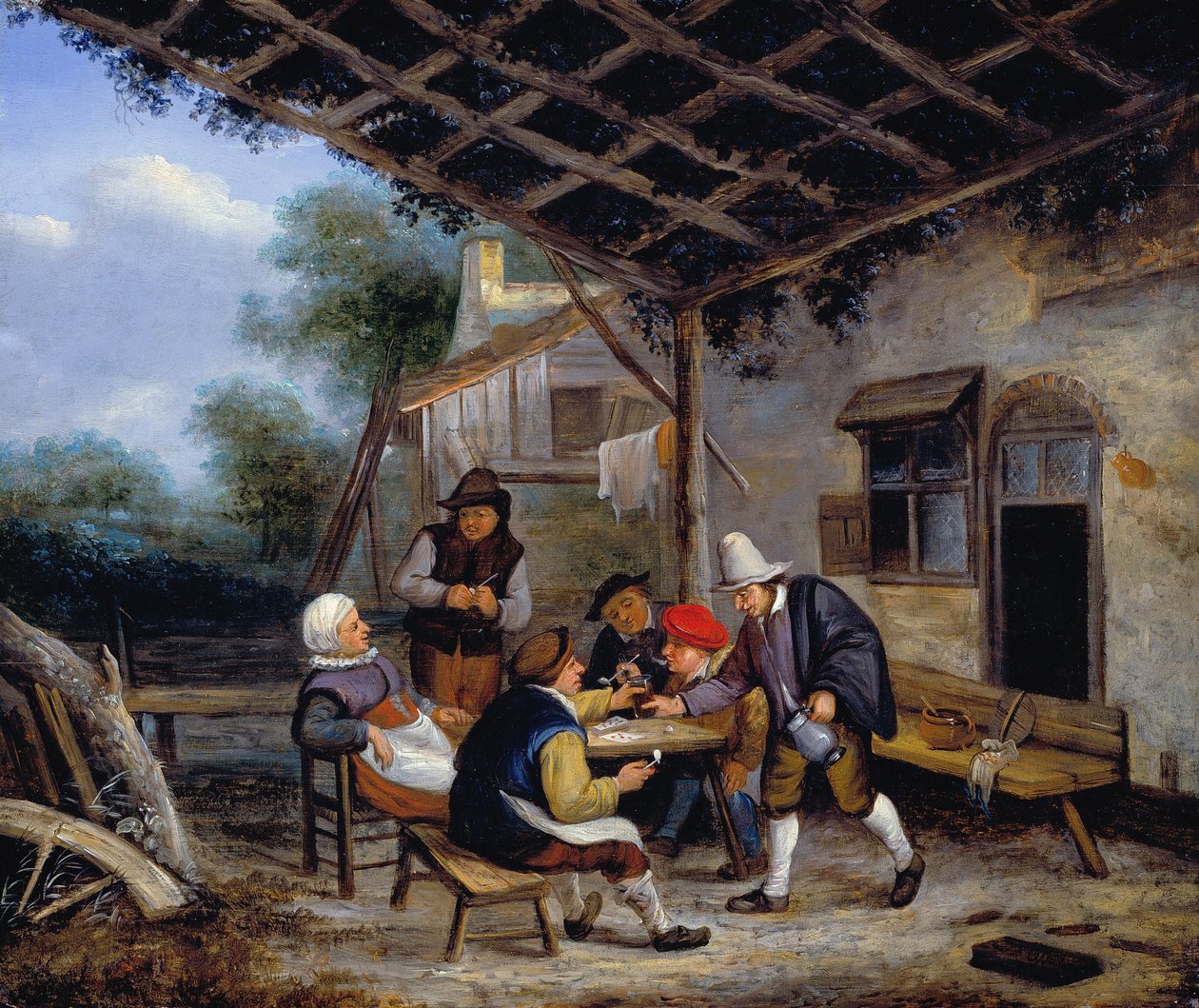 Bønder drikker av Adriaen Jansz. van Ostade