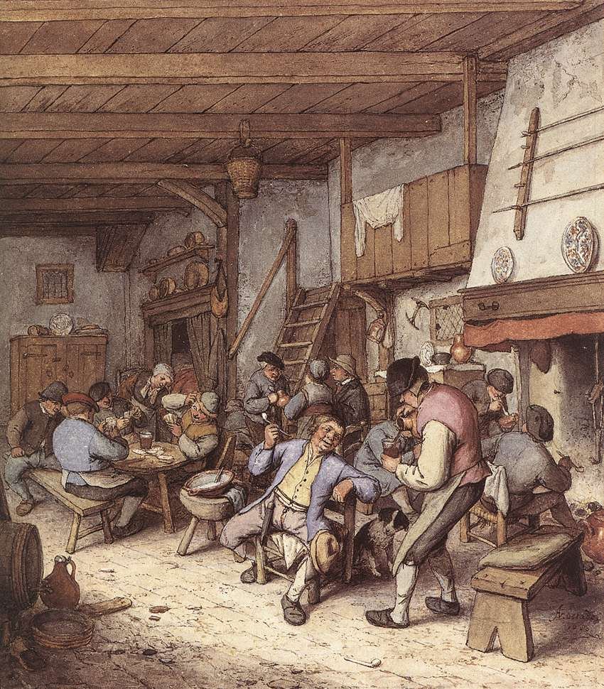 Tavern Interiør av Adriaen Jansz. van Ostade