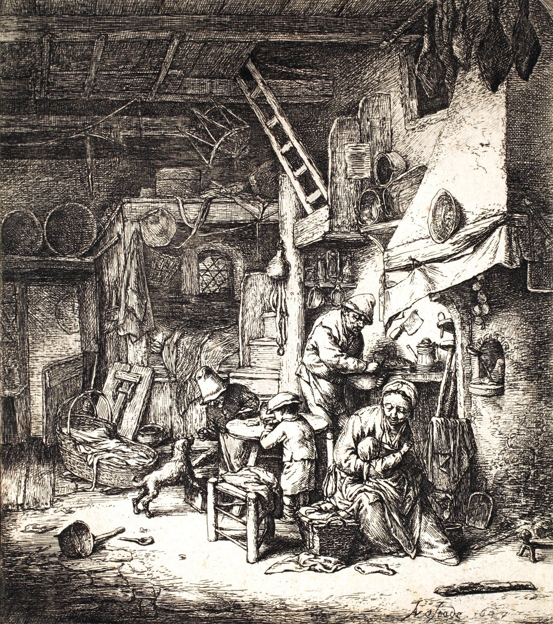 Bondefamilien, 1647 av Adriaen Jansz. van Ostade